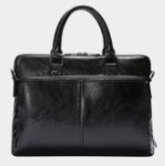 Herentas pu leer heren aktetas zakelijke zwarte schoudertassen laptop messenger bag heren handtas: Default Title