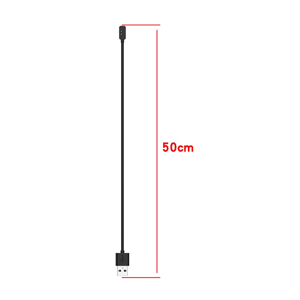 Cable de carga magnética para Xiaomi Redmi Smart Band Pro/Watch 2/Watch 2 Lite, cargador de Cable, fuente de alimentación, soporte de base: 50CM