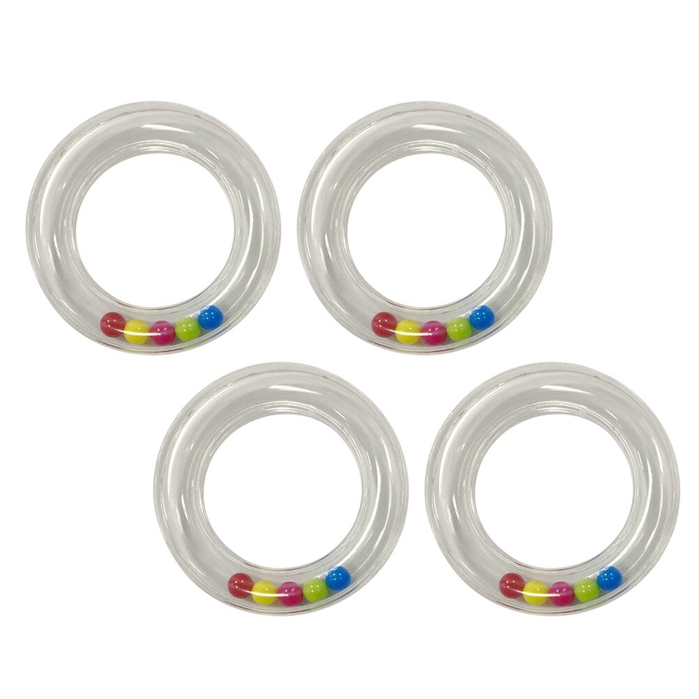 Hochet en plastique pour bébé, 4 pièces, anneau de sucette, DIY, accessoires
