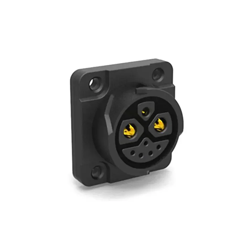 IP67 50A 2 + 1 + 5 Cable de puerto de carga de motocicleta eléctrica M23 Cable conector de batería de litio para bicicleta eléctrica enchufe macho hembra de 8 pines: Plata