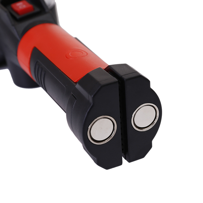 1/2/4 stk. usb genopladelig cob arbejdslampe bærbar led lommelygte 18650 justerbare vandtætte magnetiske krogklemmer campinglanterne