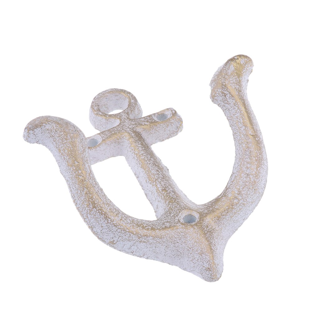 Metalen ankerhaken aan de muur, deurbevestiging, kleding, handdoek, hoed, sleutelhanger