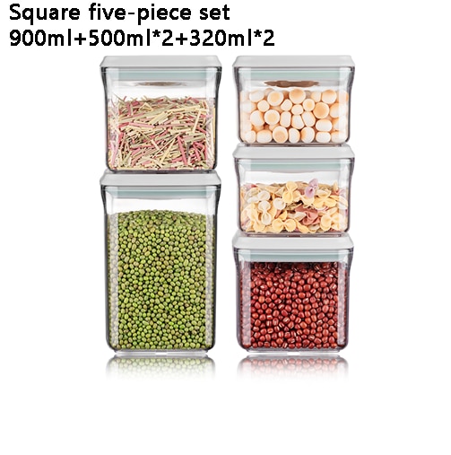 Airtight Food Storage Containers with One Key Press to Seal Lids Waterproof and stackable Suitable for storing flour, nuts, etc.: 12