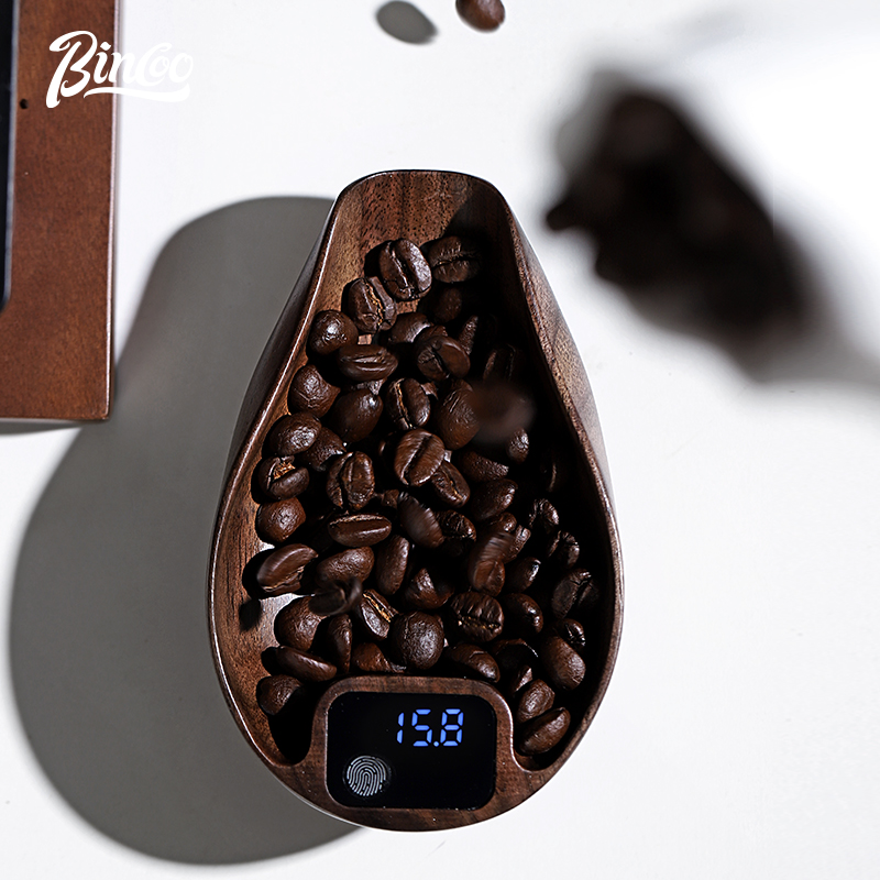 Bincoo Intelligente elektronische weegschaal Keukenweegschaal Professionele koffieweegschaal Bonenplaat 0,1 g Nauwkeurig gewicht Oplaadbaar