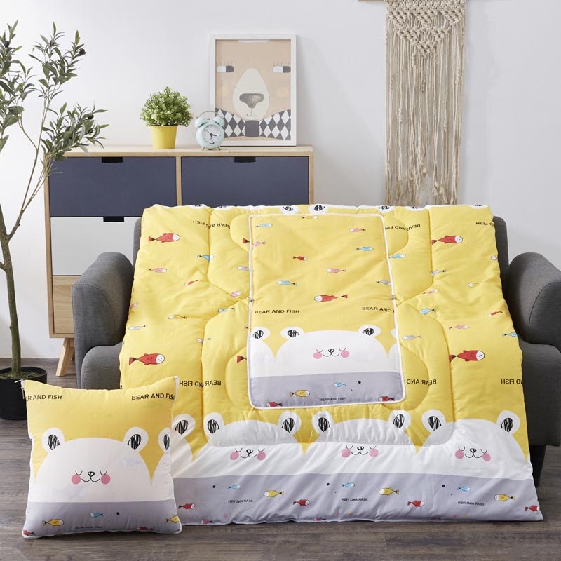 Cojín de viaje portátil 2 en 1, manta para siesta, colcha, almohada plegable cuadrada, sofá, cama, oficina, coche, decoración del hogar: 6