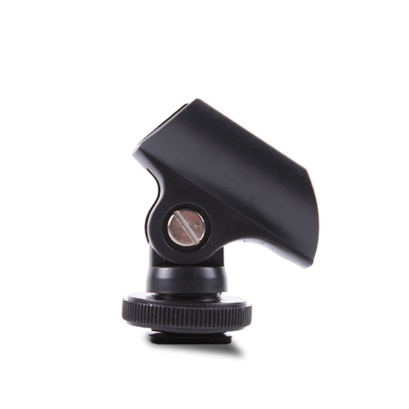Suporte para microfone, clipe de plástico de 19mm para câmera dslr, 1 peça