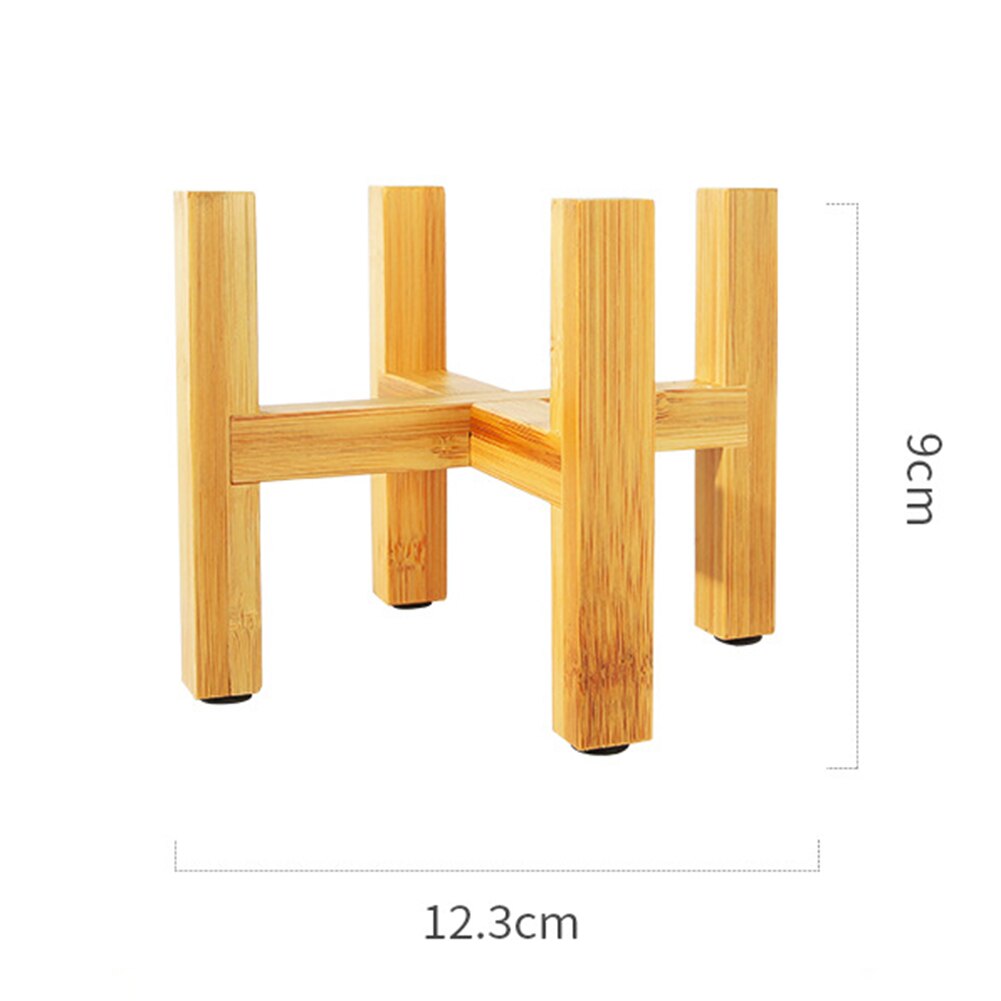 Anlage Stehen Regal Holz Pflanzer Topf Tabletts Blume Topf Gestell Starken Freistehende Bonsai Halfter Heimat Garten Innen Anzeige 1PC: L