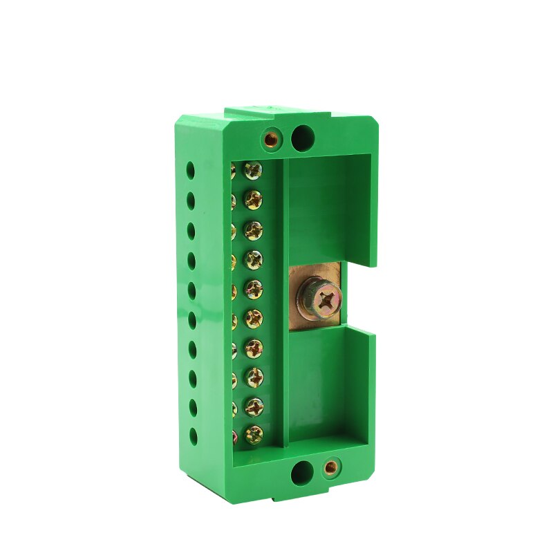 One-in-ten-out Wiring Terminal Block Distribution Box FJ6 Single-pole Household Wire Post Splitter 1-in 10-out Copper Connector