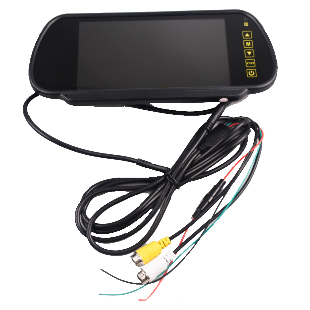7 zoll TFT LCD Monitor Und HD CCD 120 Grad IR Nachtsicht Wasserdicht parkplatz Rückansicht Kamera Cmos Bus lkw Kamera