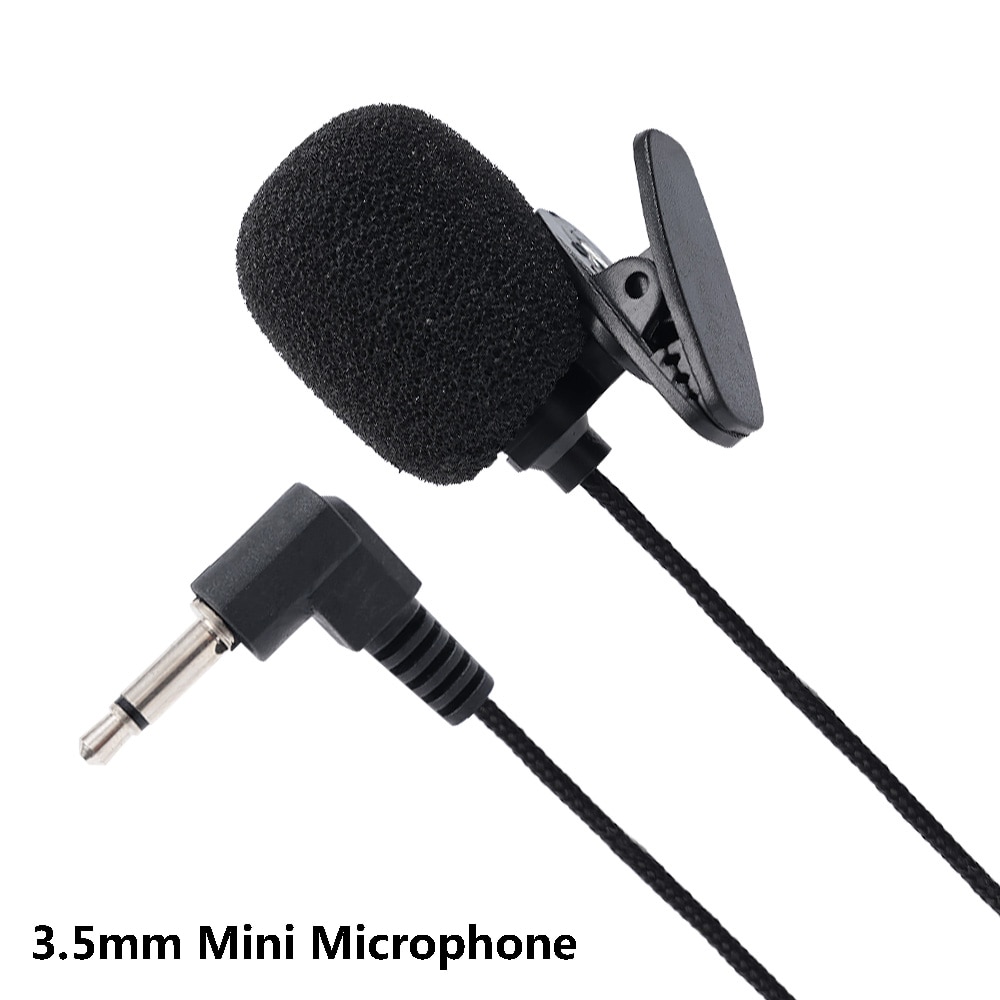 Mini micrófono externo con cable de 3,5mm, Mini micrófono de voz de estudio con Clip en solapa, micrófono de escenario para altavoz, 1 ud./3 uds.
