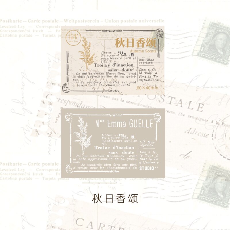 Timbres-poste anglais rétro en bois, arrière-plan pour Scrapbooking, carte faite à la main, bricolage, artisanat pour Album Photo: 6