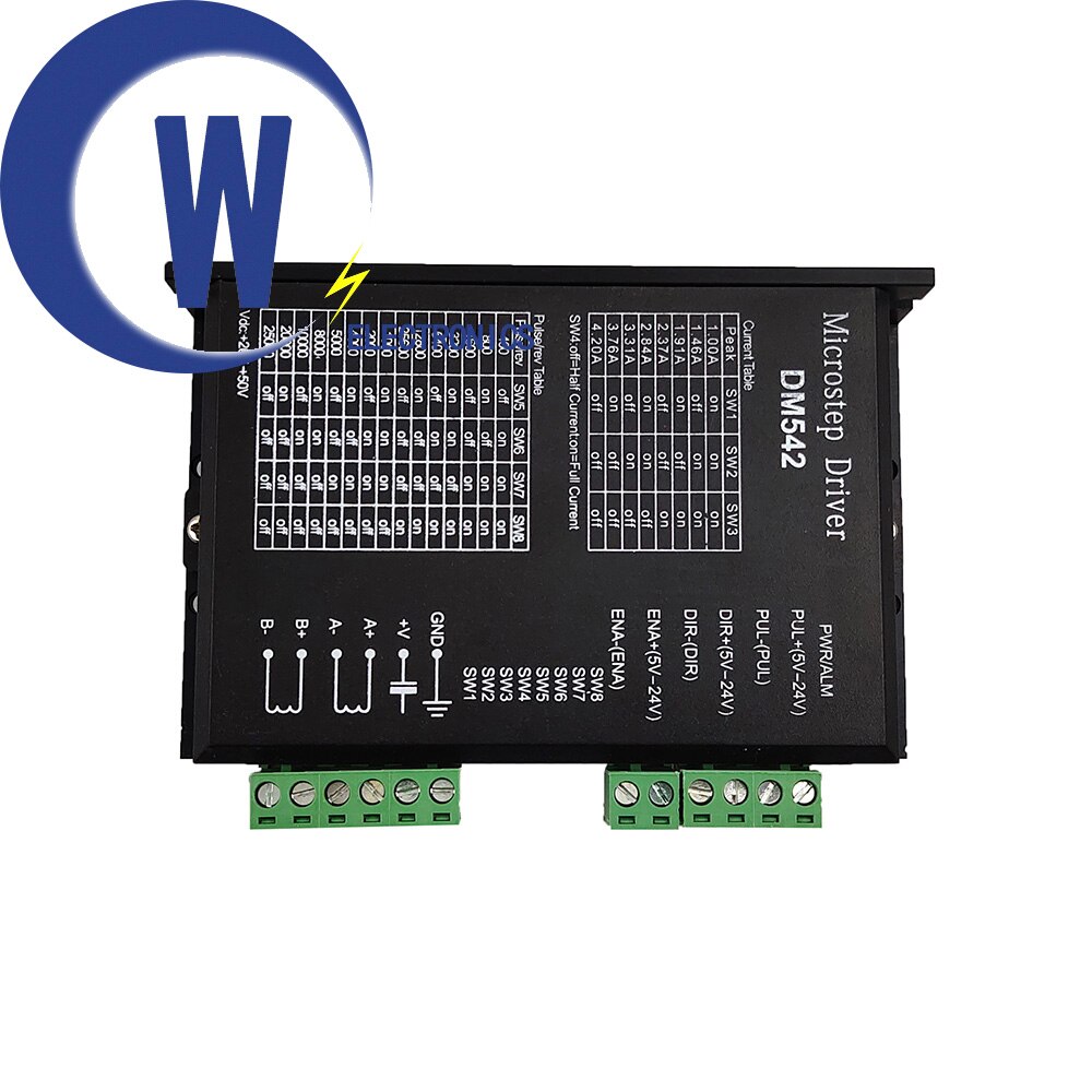 DM542 Stepper Motor Controller Leadshine 2-phase Digitale Schrittmotor Motor Fahrer 18-48 VDC Max. 4,2 EINE für 57 86 Serie Motor.