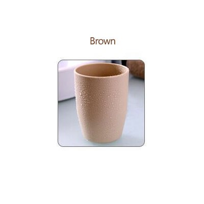 Travel Toothbrush Cup Simple Mug Cup Water Travel Green Wheat Brushing Cup Couple Toothbrush Cup: Brown