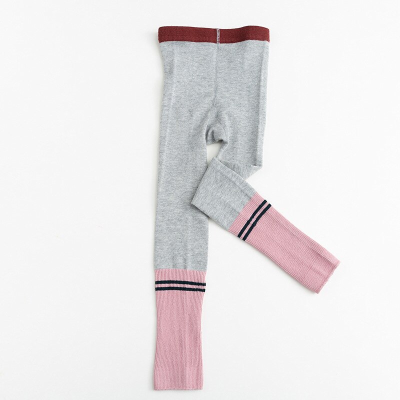 Märke koreanska barn leggins höst vinter bomull barn byxor dubbelnål stickade flickor pojkar leggings: 2 / 2 to 4t