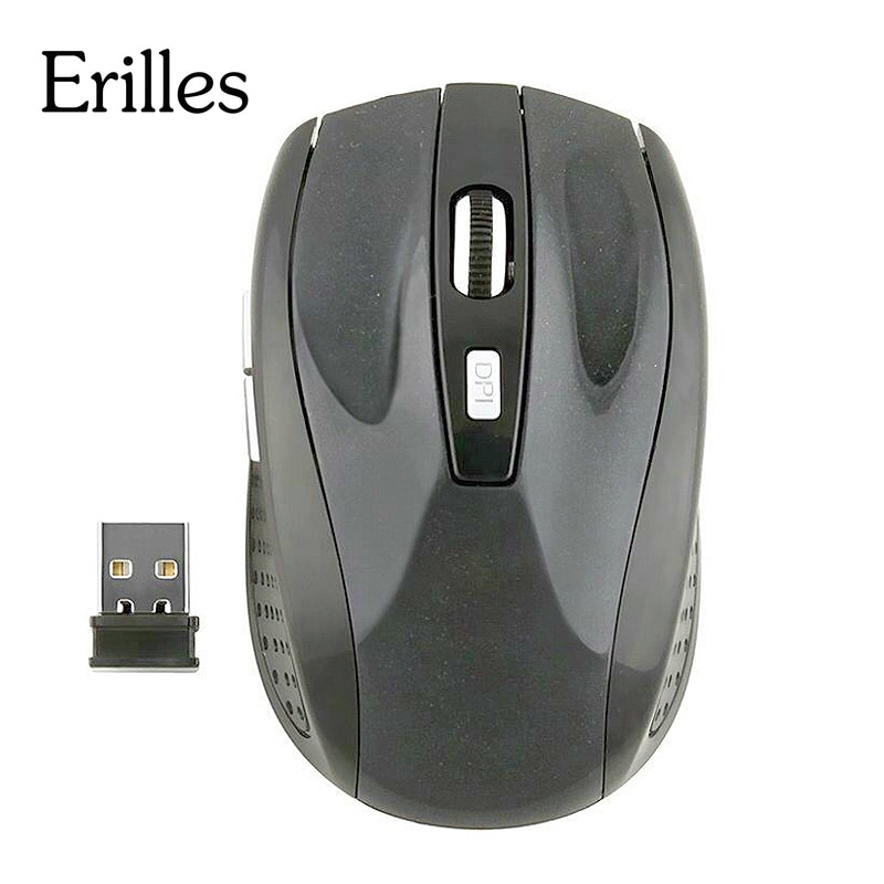 Erilles Best Seller 2.4G Wireless Optical Mouse computer left Right handed USB mice nano receiver mini travel for Laptop Desktop