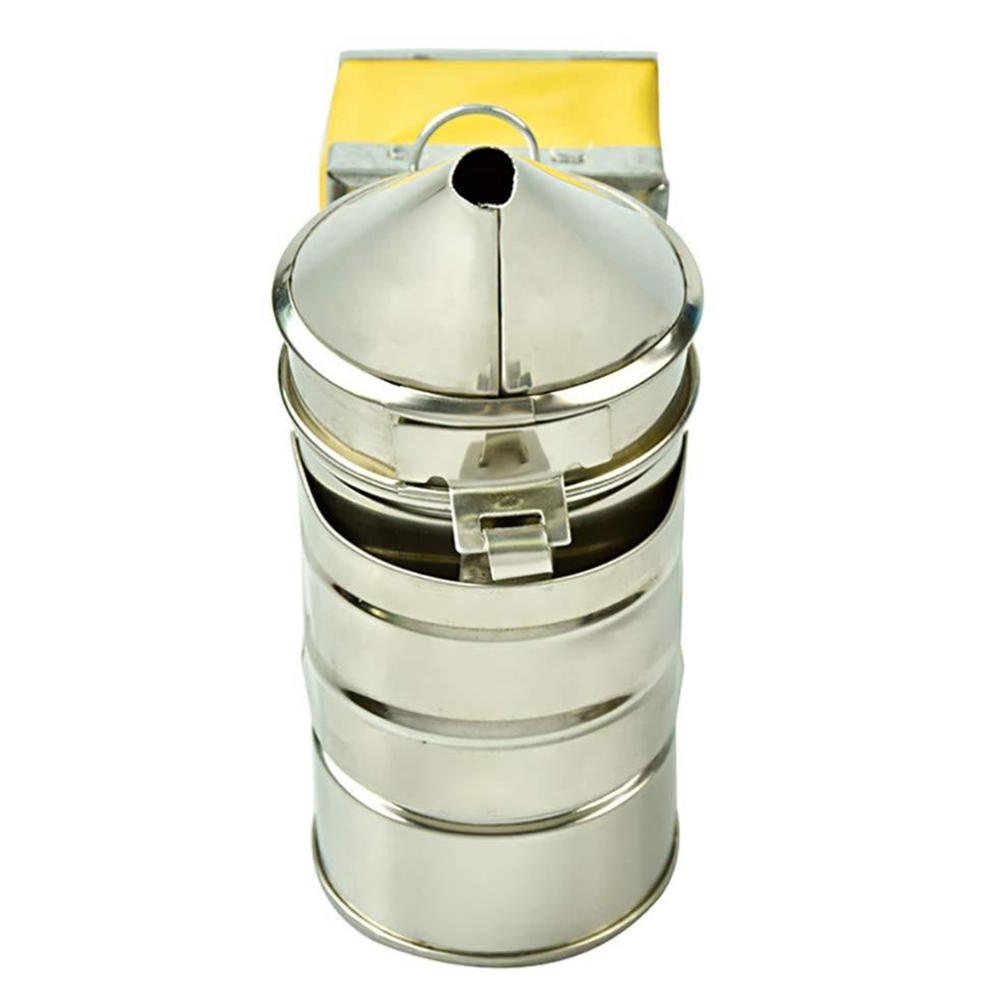 Herramientas de apicultura Manual de acero inoxidable Kit de transmisor de humo de abeja herramienta de apicultura cuidado de abejas rociador de humo