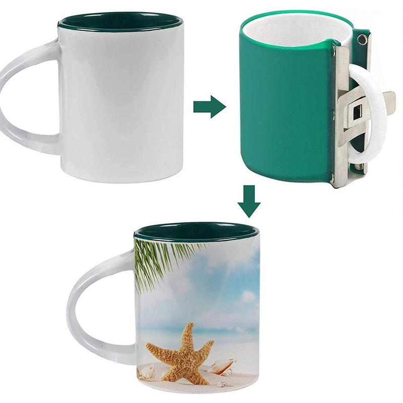 3D Sublimation Silicone Mug Wrap Green Heat Press 11OZ For Printing Mugs Clamp Cup Mug Heat-resistant Fixture A0T4