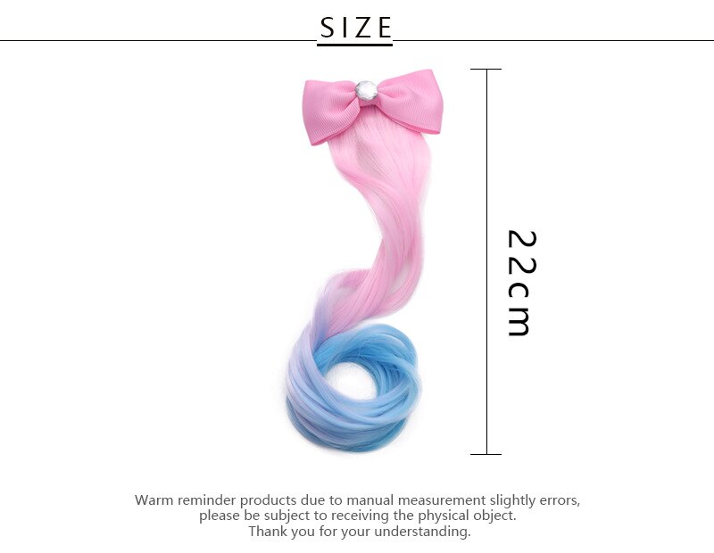 noeud pince à cheveux arc-en-ciel pour filles et femmes coloré princesse Extensions de cheveux pince cheveux accessoires papillon coiffure fête