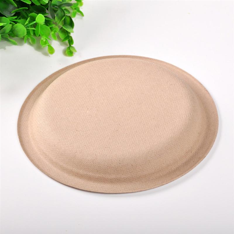 50pcs 7 Inch Wegwerp Papier Pulp Platen Afbreekbaar Ronde Plaat Servies Voor Banket Etentje