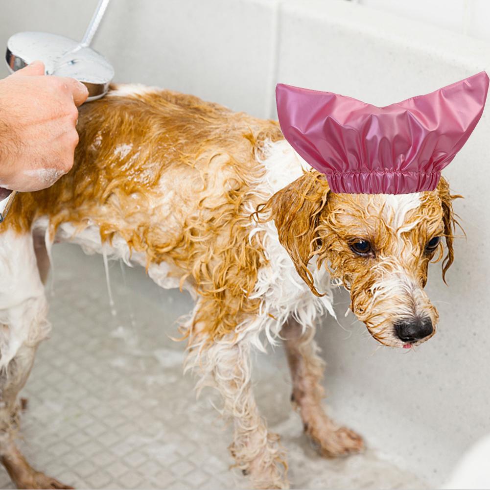 Bath Shower Cap For Cat Bathing Anti-ear Water Hood Pets Waterproof Cap Adjustable Ear Proof Bath Hat Cap Pet Grooming Supplies