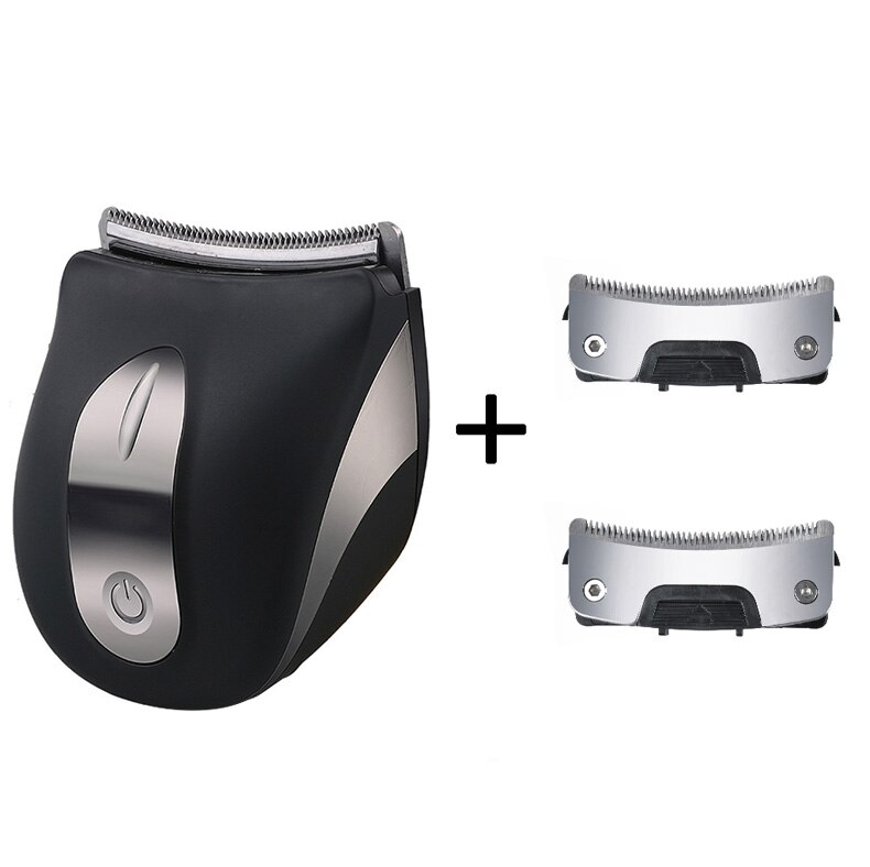 Washable quickcut hair clipper arc cutter beard car hair trimmer USB electric hair cutting machine bald haircut: Add 2 blades