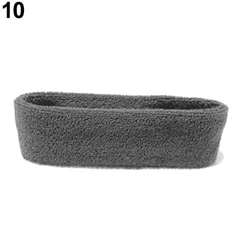 Moda feminina esporte suor sweatband bandana yoga ginásio cabeça de estiramento faixa de cabelo faixa de banda de cabelo sweatband bandana: Cinza