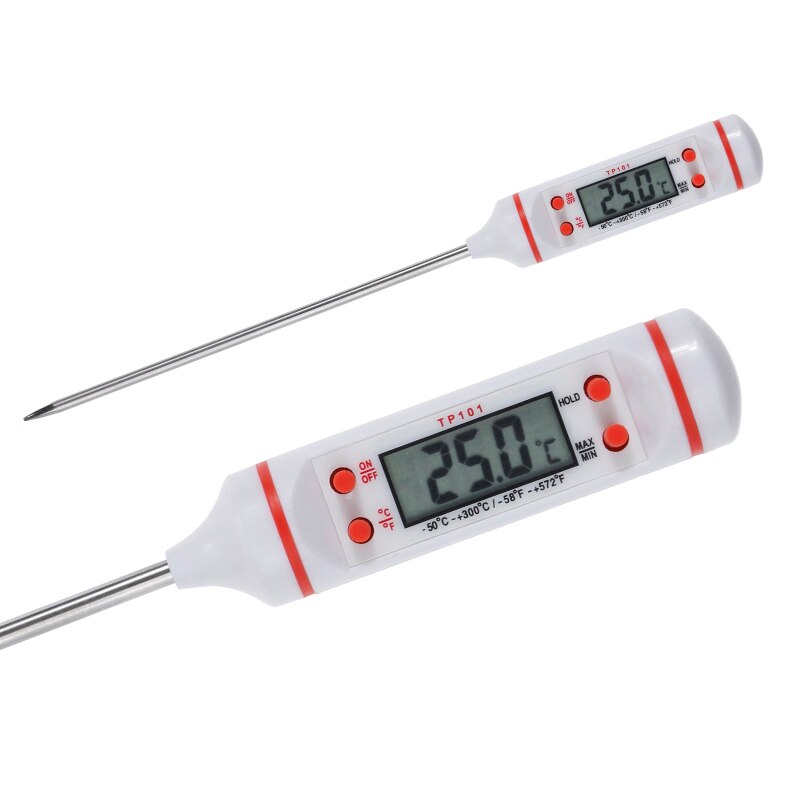 Anpro – thermomètre numérique à longue sonde pour cuisine, pour cuisson électronique, pour gâteau, soupe, friture, BBQ, viande, avec batterie
