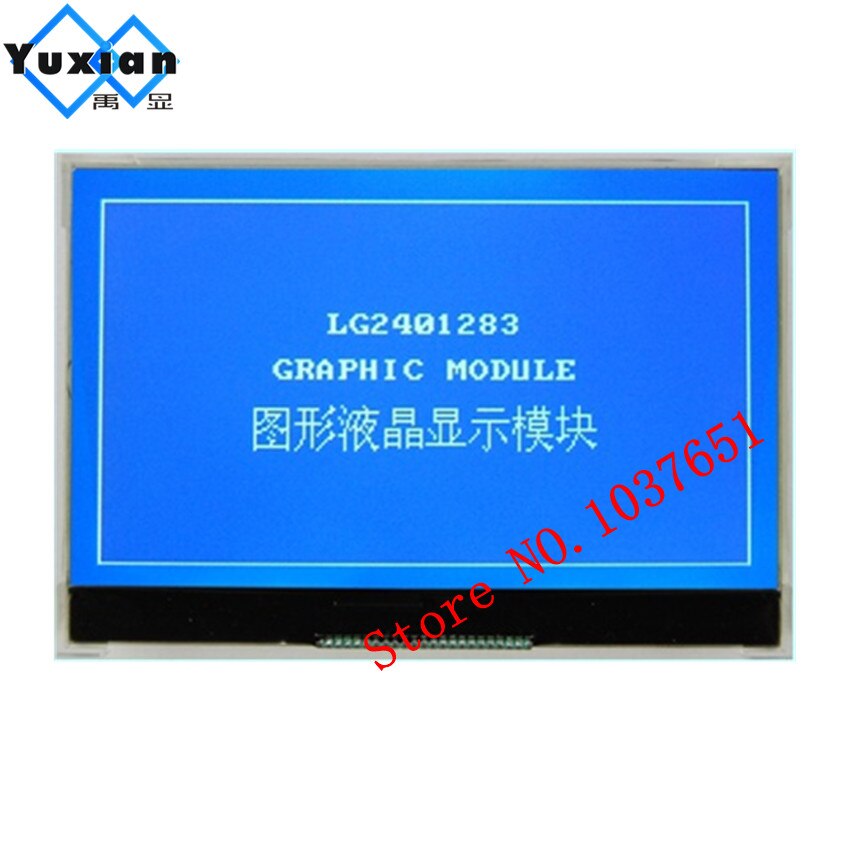 240128 240*128 mini small COG lcd display panel with pin DIP SPI serial gray FSTN black UC1608X LG2401283 lcd display factory