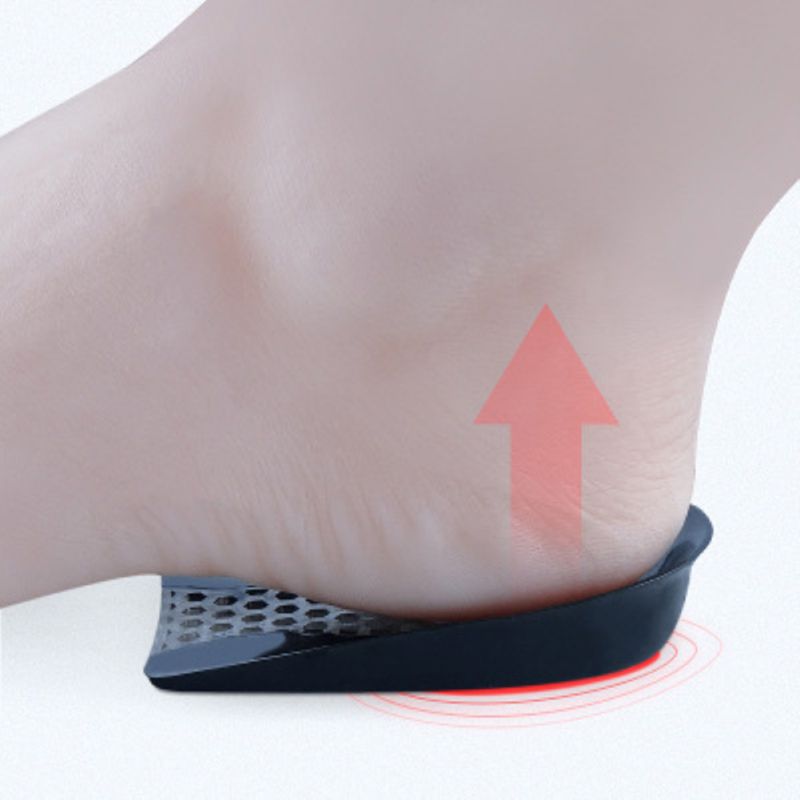 1 paar Atmungsaktive Dämpfung Elastische Schmerzen Relief Schuh Kissen Halbe Plantar Einsätze Einlegesohlen Waben Hohl Ferse Pads ZW