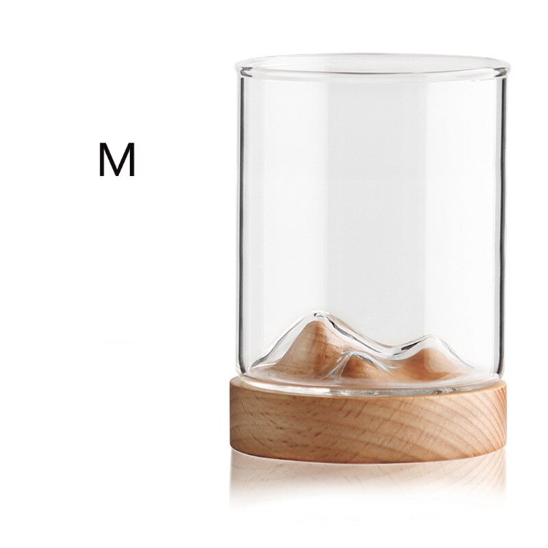 Chinese-Style Transparent Glass Tea Cup Household Teacup Cool Tea Set Mountain Cup Heat-Resistant Small Mountain Glass: D