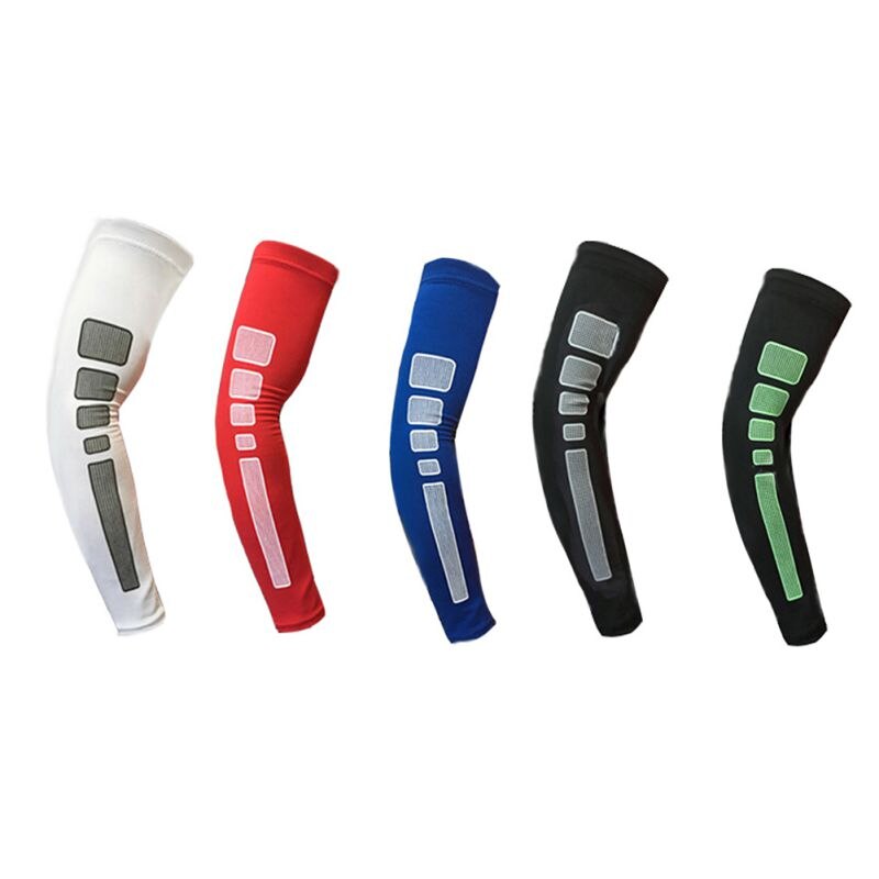 Strengthful Elbow Arm Warmers Riding Cycling Arm Sleeve Basketball Sport Elbow Silicone Men Women Anti UV Running Compression