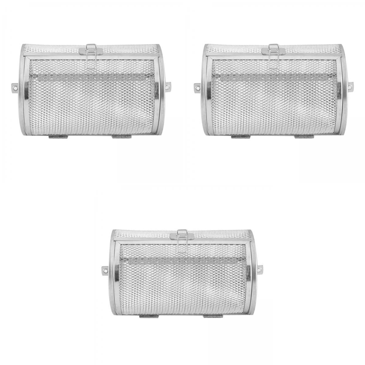 3x Kitchen Rotisserie Grill Roaster Drum Oven Basket Oven Roast