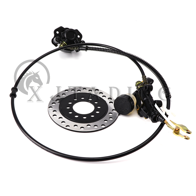 Hydraulische scheibenbremsanlage mit bremssattel, hauptbremszylinder und bremsscheibe für atv, go-kart, buggy und quad ( 50cc-250cc stück): Silber