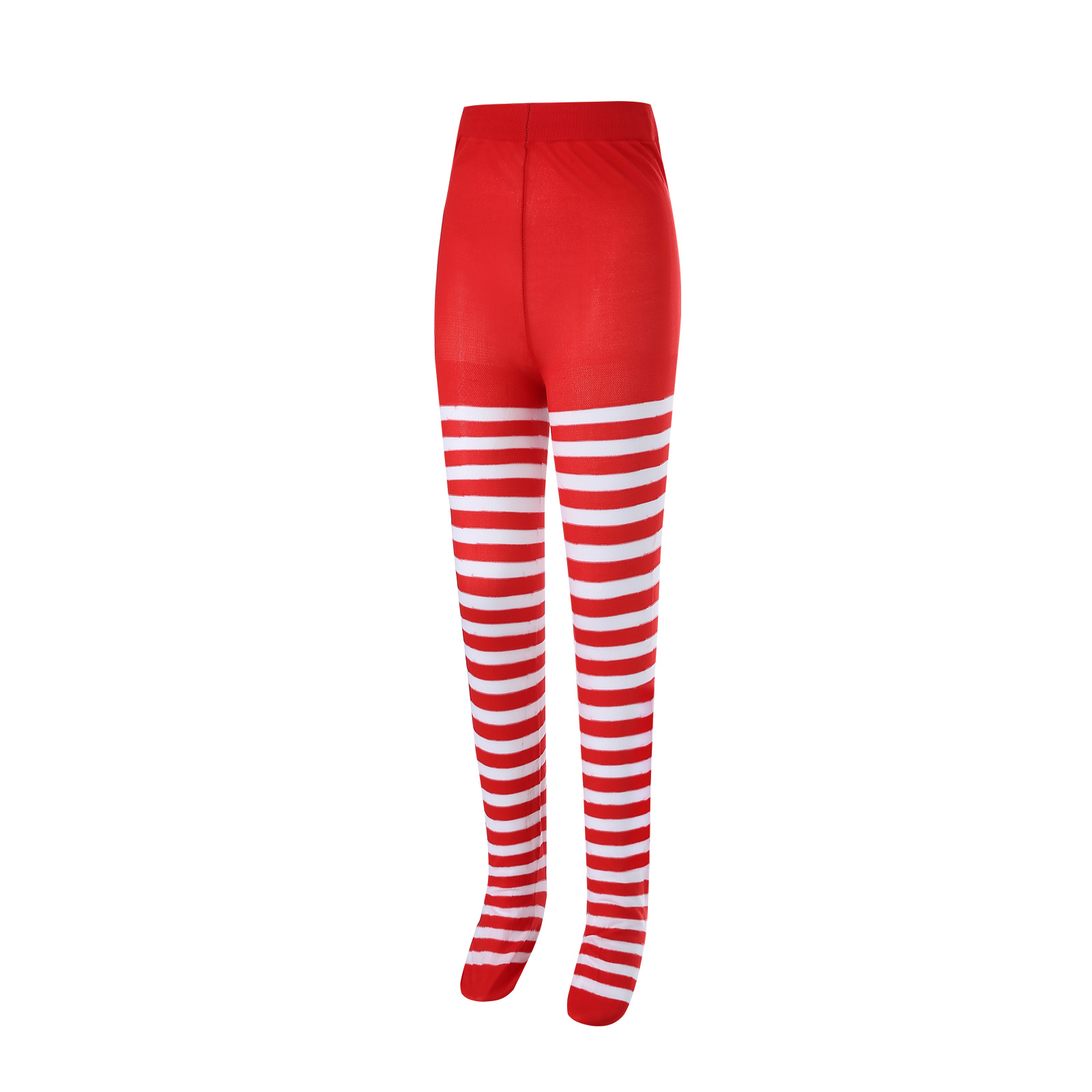 Zachte Baby Kleur Blok Panty 4-7Y Meisjes Stretch Gestreepte Panty Voor Meisjes Halloween Kerst Cosplay Kostuum Broek Leggings