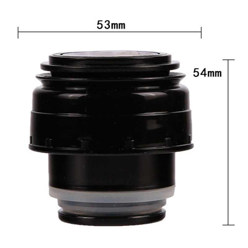 Tampa para caneca copo de viagem ao ar livre, tampa para copo balão a vácuo, acessórios para bebidas térmicas inoxidável: 5.2cm white-black