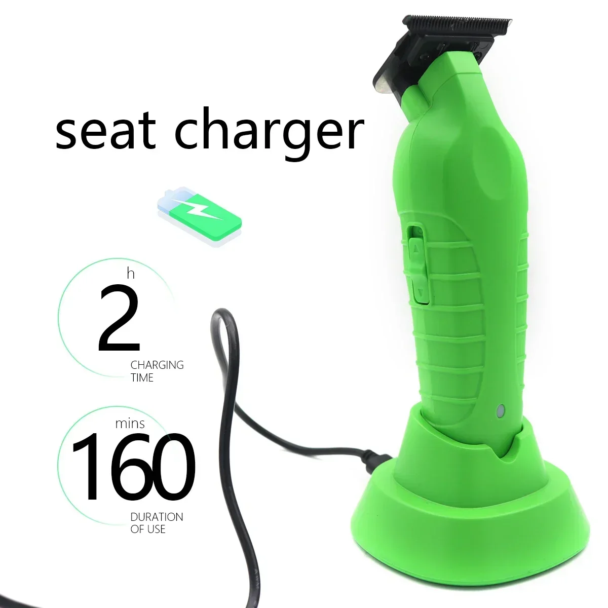 Barber Finish Electric Clipper with Charger Stand Hair Cutting Machine Carving Gradient Hair Trimmer 2299