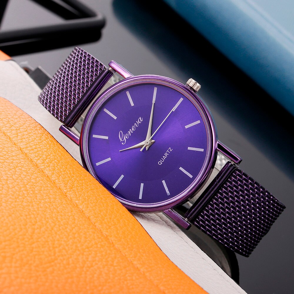 Grossiste nouvelle Montre à Quartz Femme haut de gamme verre bleu vie distingué Montre Femme Simple Montre de Reloj