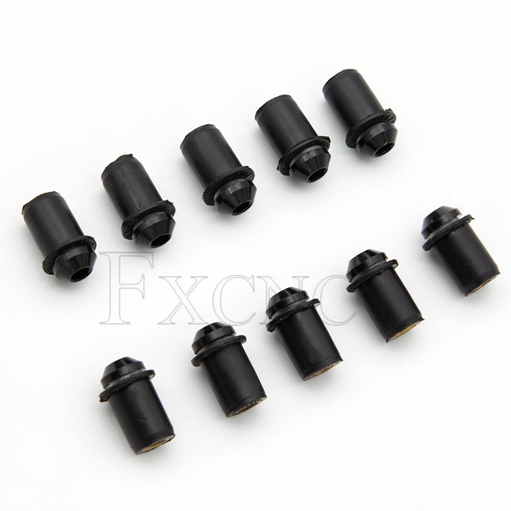 Boulons de pare-brise de moto, accessoires universels M5x16mm, Kit de vis de pare-brise pour Honda Suzuki Kawasaki Yamaha 10 pièces: Black