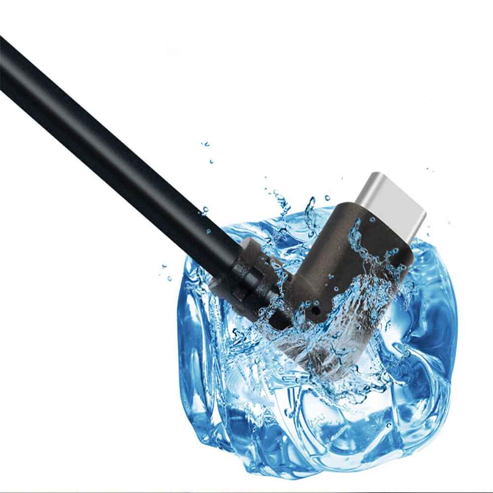 3m Potable 90 Degree Camera Accessory PVC Fast Charging Travel Power Line Black USB C PD Data Cable Home Stable For Oculus Quest