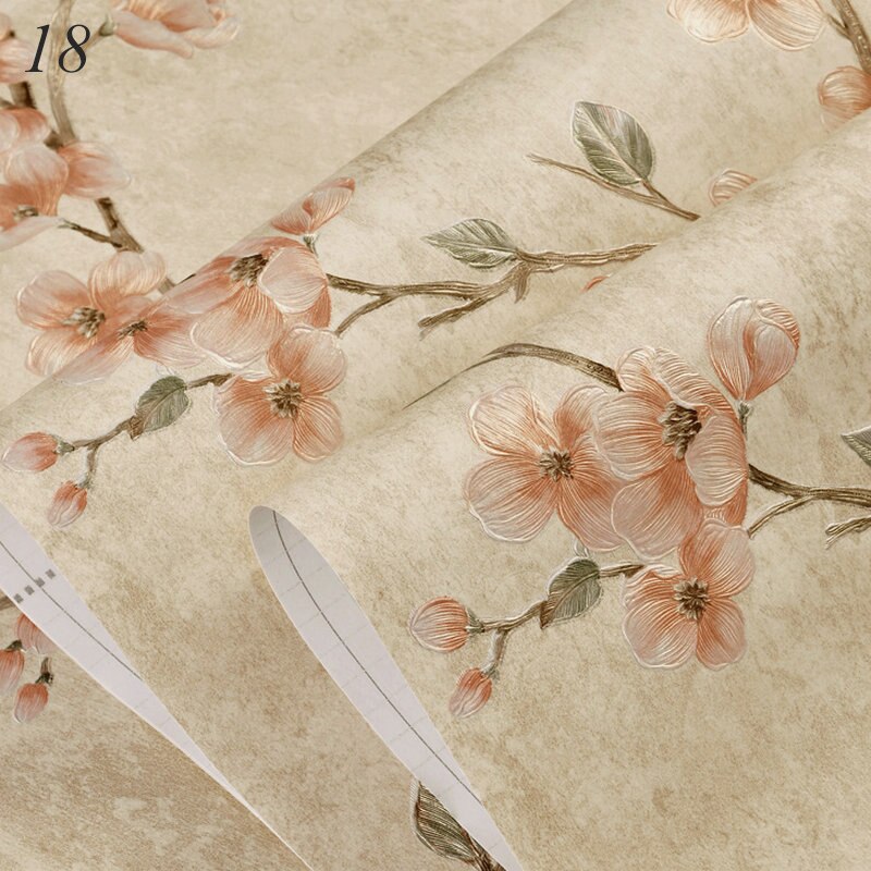 Luxury Embossed Damask Wallpaper 3D Self-adhesive Wallpaper Fine-pressed Non-woven Bedroom Living Room TV Background Wallpaper: 18