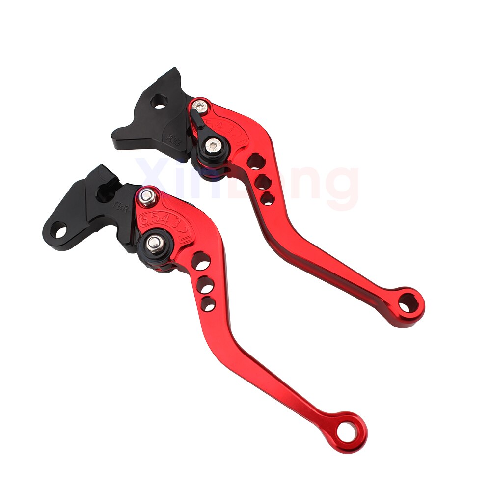 Motocykl CNC regulowane dźwignie hamulcowe sprzęgła robić Yamaha DT 125 125odnośnie 125R 125RL 125LC 125R 125RR 125X DTR 125 DTX 125 1985-2007: czerwony