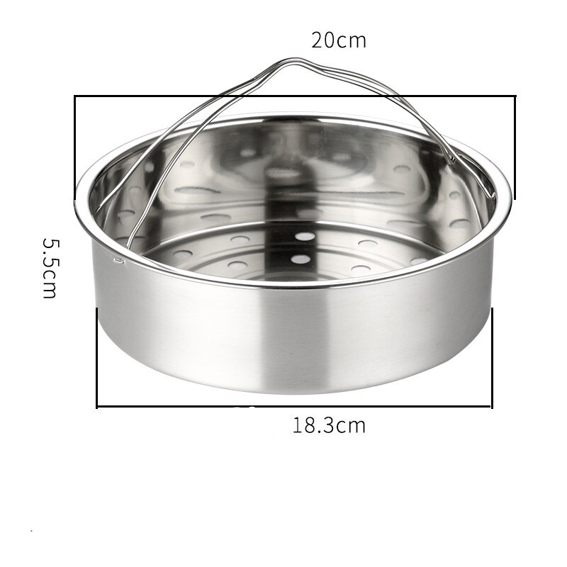 Cuiseur vapeur vapeur à double oreille épais, en acier inoxydable 304, multicouches, outils de cuisine: 20cm big hole