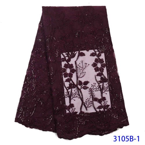 Franske pailletter blondestof kvinder brudekjole afrikansk blondestof blonde afrikansk tyl blondestof  ya3105b-5: Billede 1