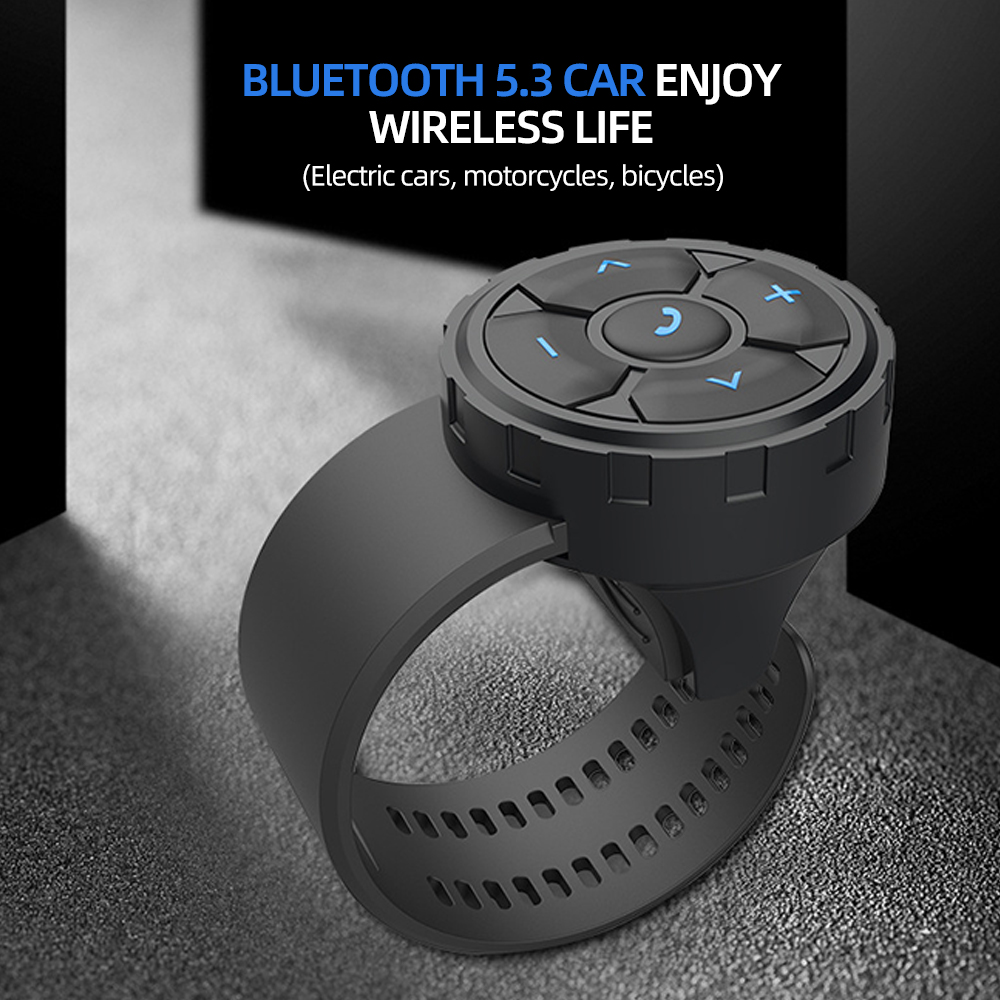 Universele Bluetooth 5.3 afstandsbediening knop draadloze motorfiets stuur mediacontroller fietsmuziek afspelen afstandsbediening
