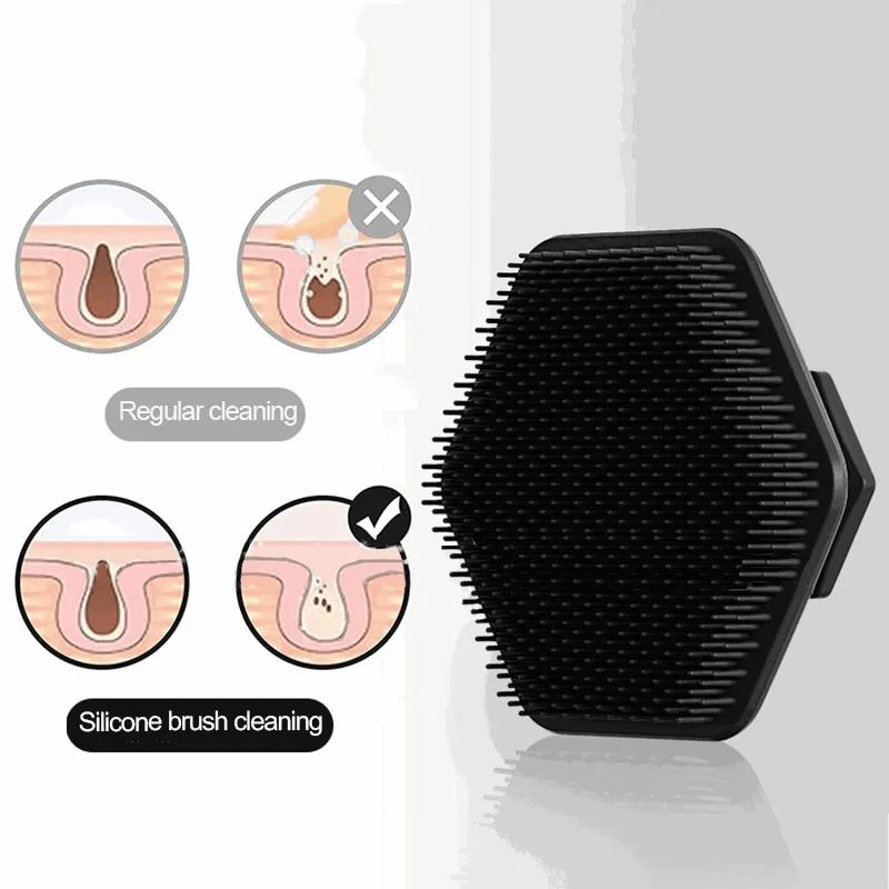 Silicon Scrubber Gezichtsborstel Scrubber Gezichtsreinigingsborstel Exfoliërende borstel Gezichtsreiniging Gezichtsreinigingsgereedschap