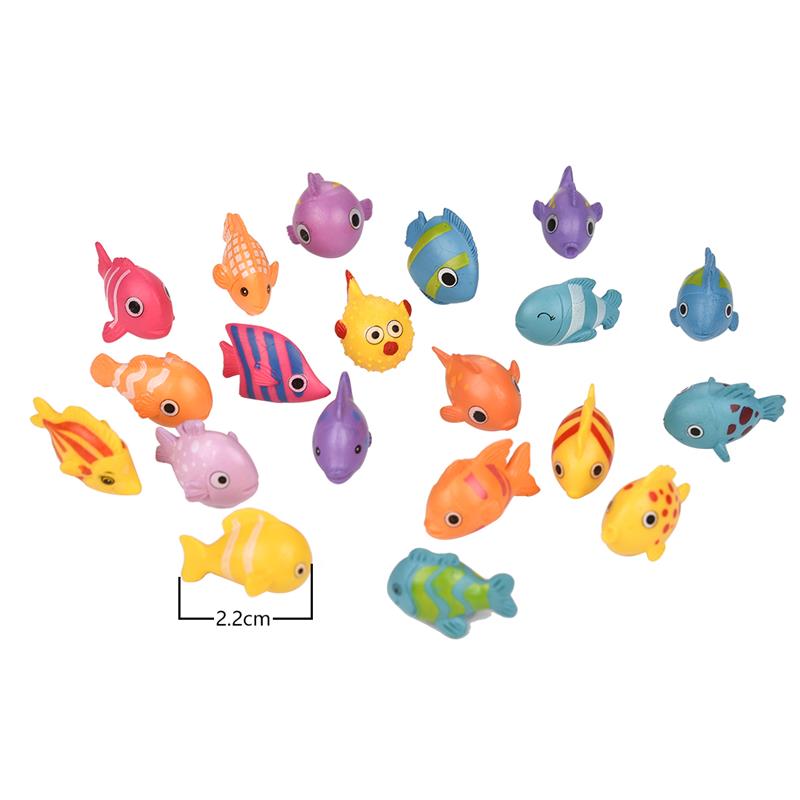 5 stk/parti fisk miniaturefigurer dekorative mini fe havedyr mos mikrolandskabspynt harpiks legetøj