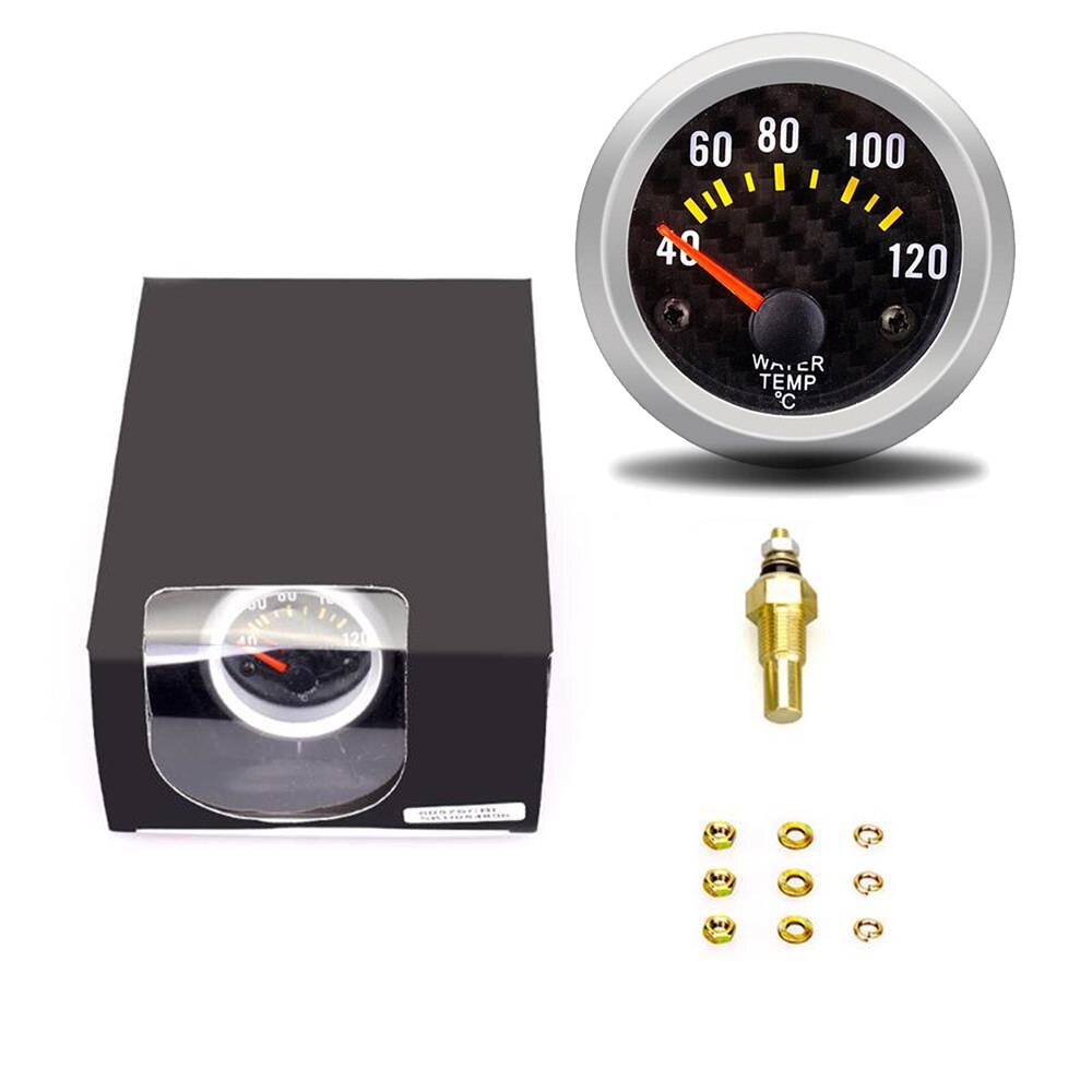 Oil press gauge 12V 52mm Oil pressure gauge with sensor 0-7 bar Car meter digital fuel gauges tester olie meter pression huile: Water Temp Gauge