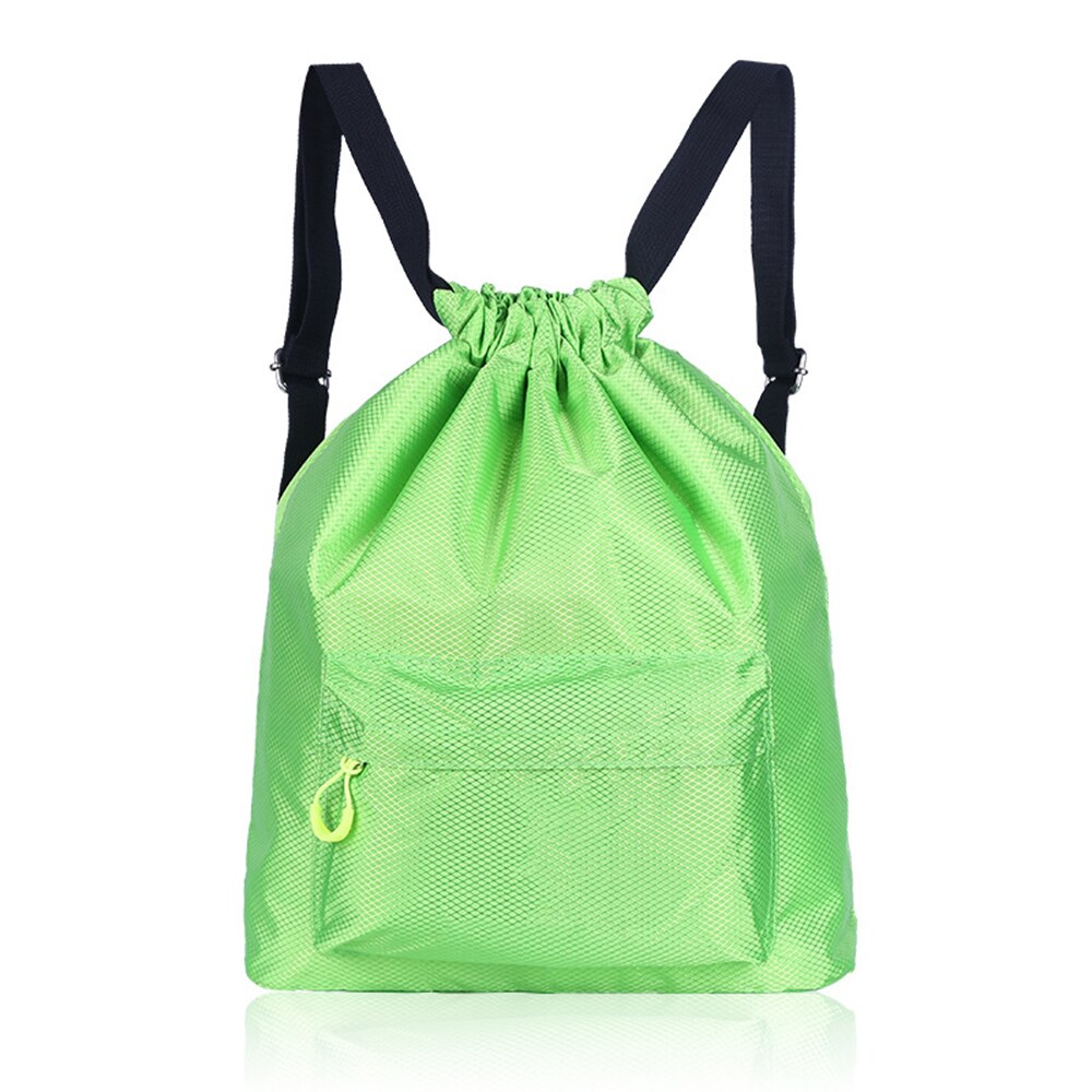 Sports Swimming Bag Unisex Backpack Drawstring Dry Wet Bags Pool Beach Gym Waterproof Bag for Men Women Kids Back pack: Green Color