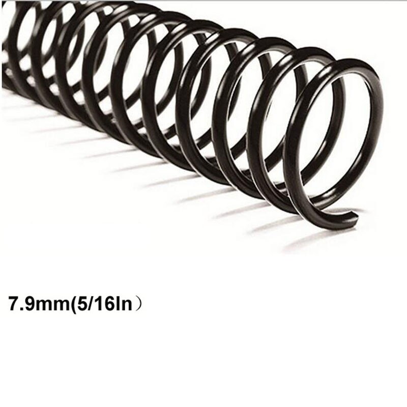 100PCS 1 Box Plastic Spiral Coil Supply for Binder Machine Spiral Coil Bindng Machine