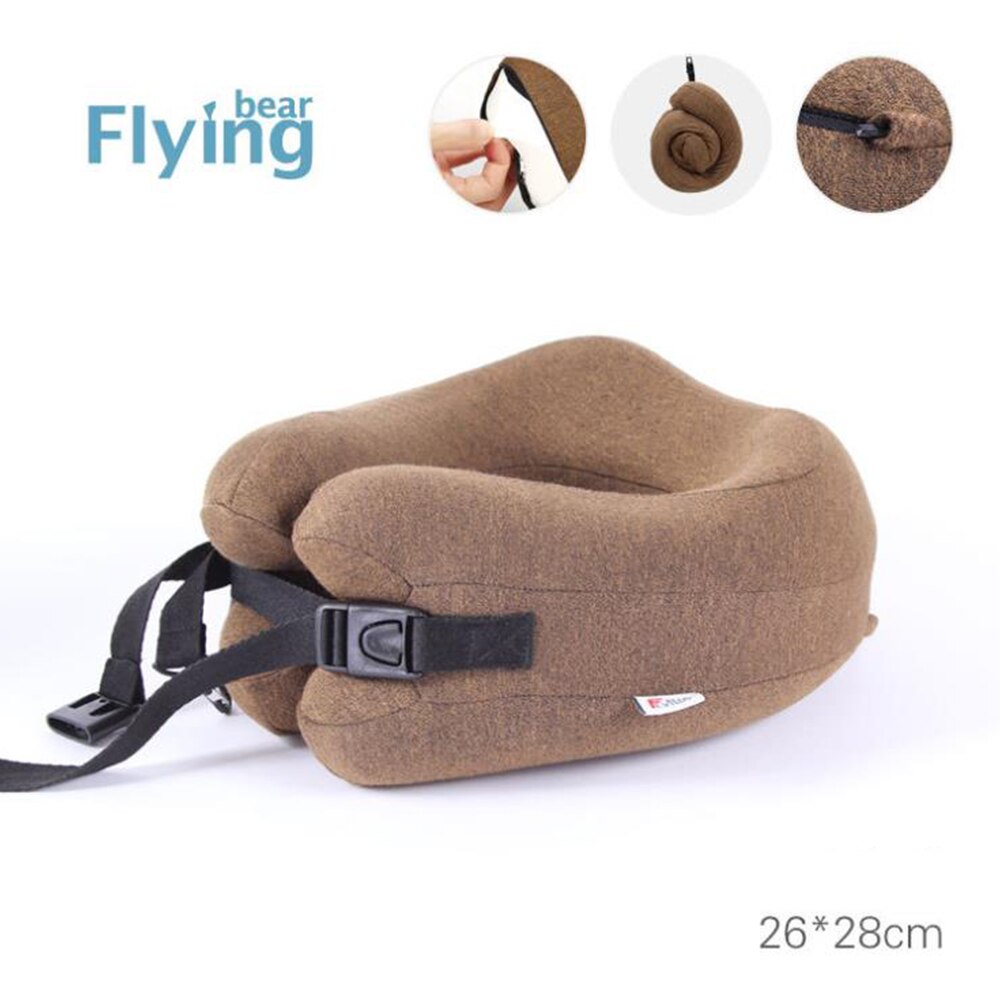 Travel Pillow–Memory Foam Neck Travel Pillows for Airplanes Trains Offices and Home,Neck and Head Support Pillow Sleeping Rest: Chocolate